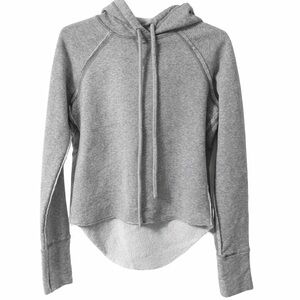 Free People Movement Grey Fleece Lined Hoodie Size SP Athleisure